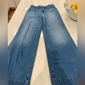 Jcrew Blue Wide-Leg Women Jeans
